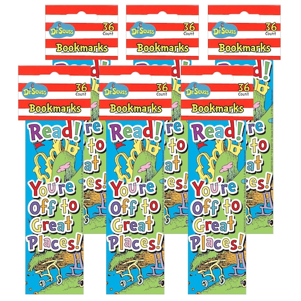 Eureka Dr. Seuss Oh, The Places. Bookmarks, PK216 834311 - main